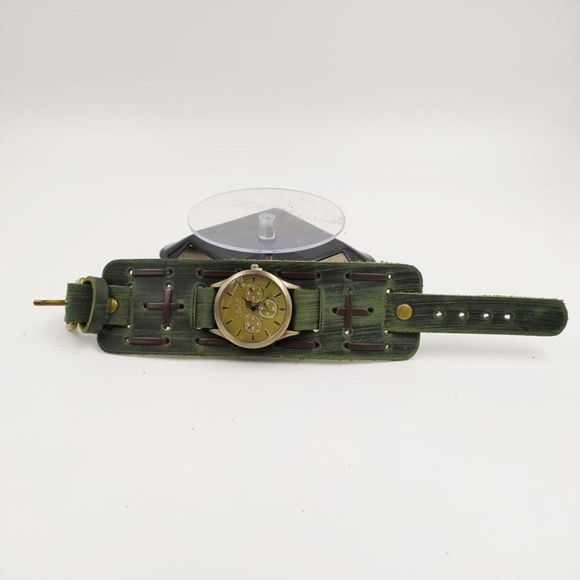 ✨✨BRAND NEW Punk Style Vintage Leather Men's Watch - Picture 4 of 6